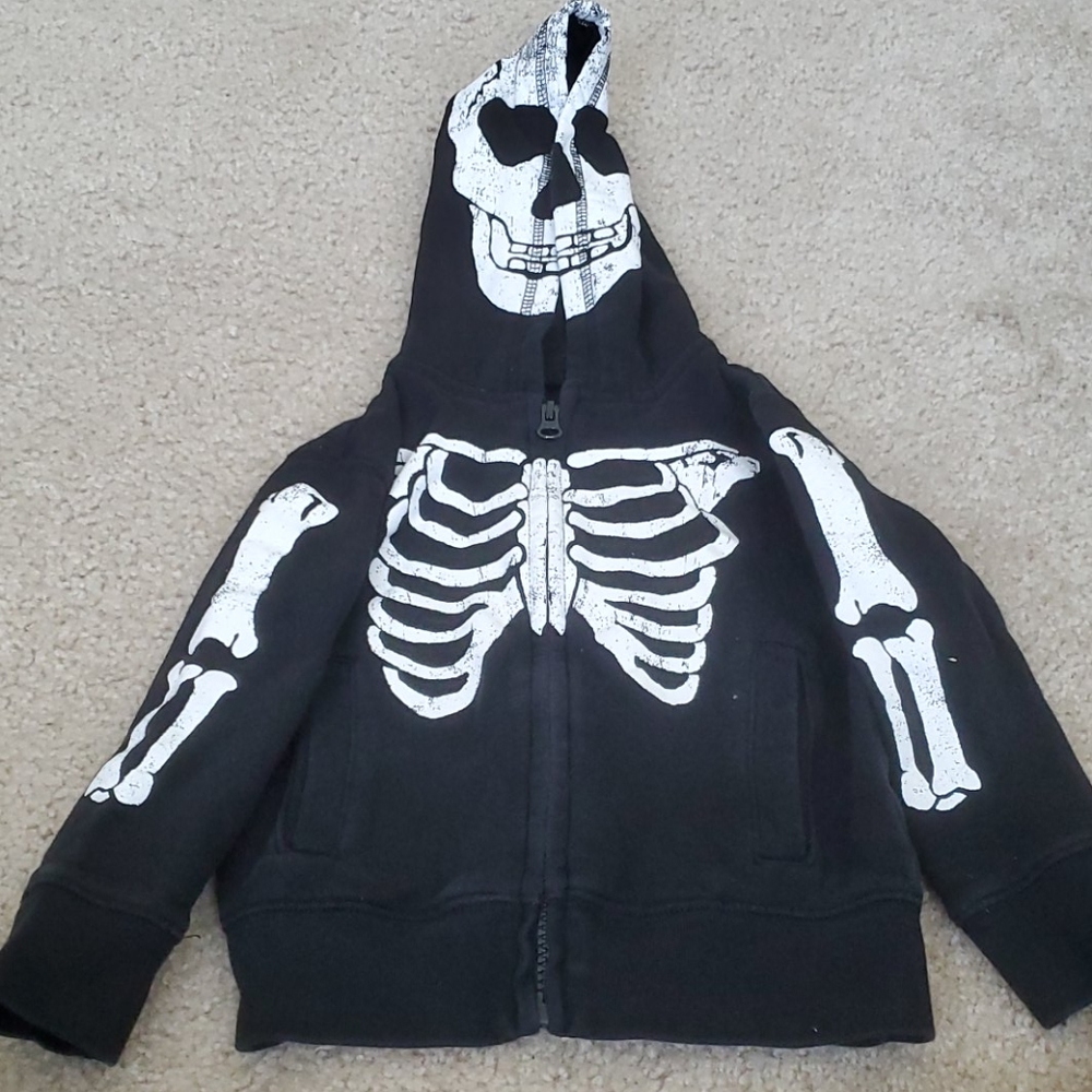 Baby Gap Skeleton Kids 4 Zip Hoodie